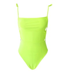 Summer Fluorescent Yellow Swimsuit Hot Spring Swimsuit