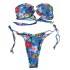 Sexy Bikini Solid Color Swimsuit Multi-Color