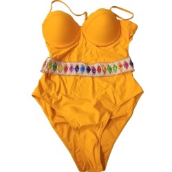   One- Piece Shell Gathering Hot Spring Swimsuit One Piece