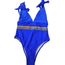 Butterfly Section Lace-Up One-Piece Sexy Backless Swimsuit