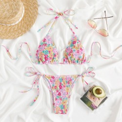  Separate Hit Cover Printed Sexy Swimsuit