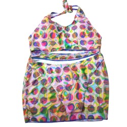 Bikini Set Two-Piece Swimsuit Women Hanging Neck High Waist Three-Piece Swimsuit